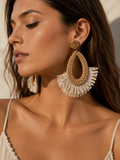 Coastal Fringe Statement Earrings